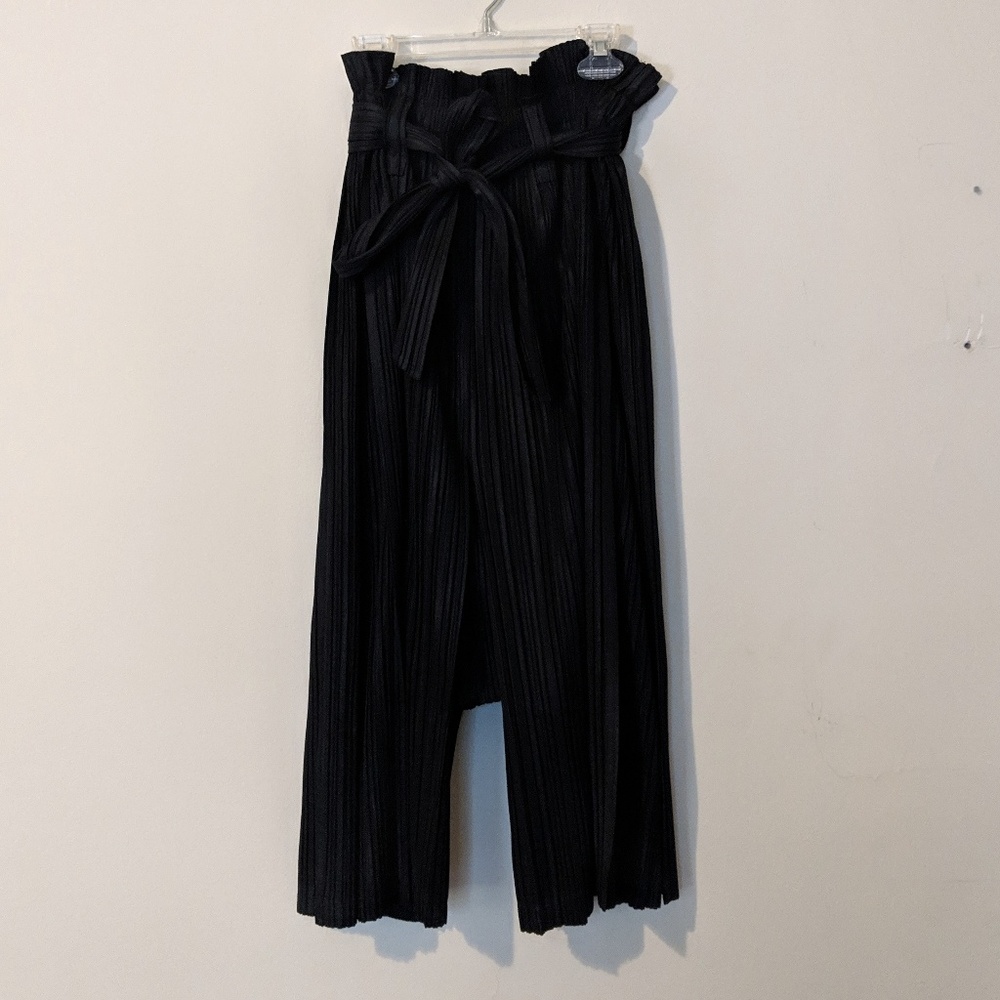 Issey Miyake Pleats Please paper bag pants